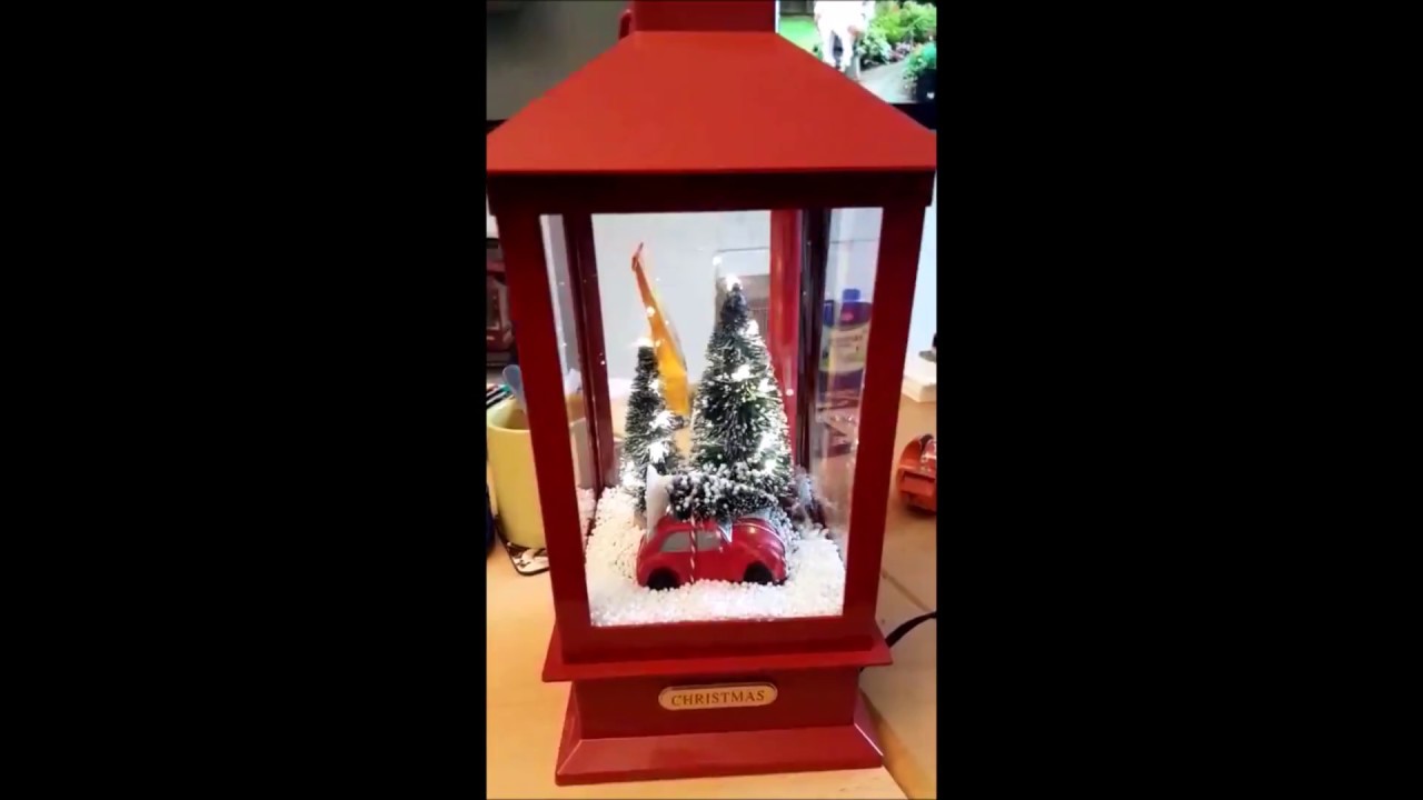 Action Xmas Laterne mit Schnee