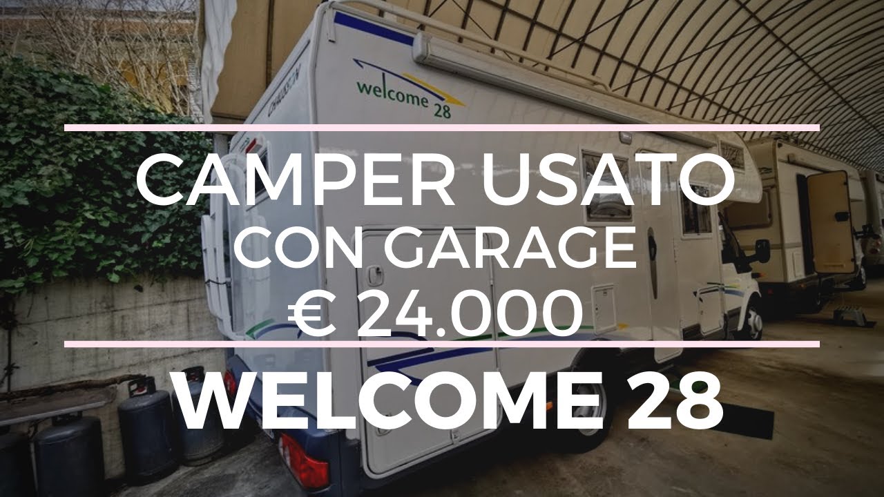 CAMPER MANSARDATO CON GARAGE IN OFFERTA A € 24.000: CHAUSSON WELCOME 28 ...