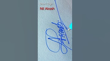 "N.Akash "Sign ¦¦ How To Create Design sign ¦¦ How to make short sign #shortsvedio #shorts #sign
