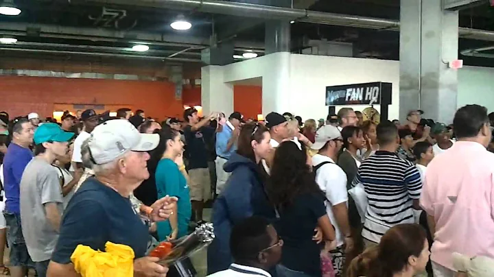 Florida Marlins Rain Out Celebration