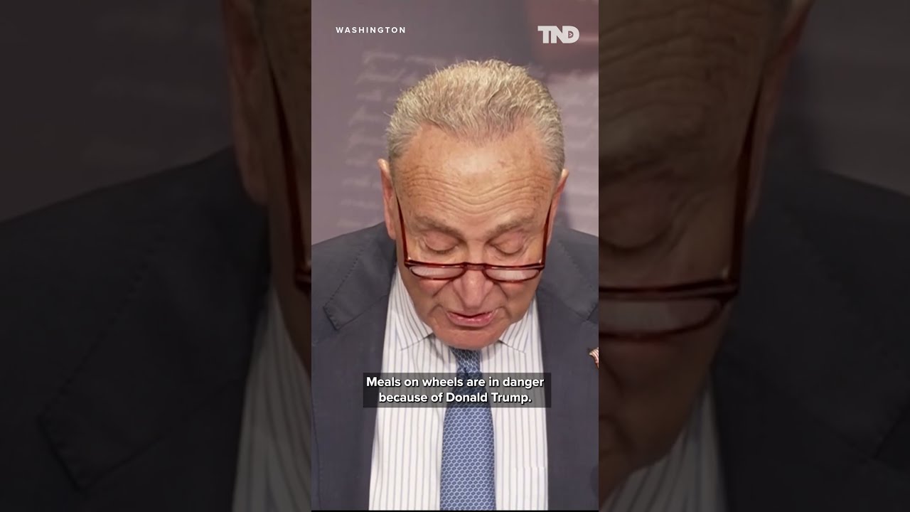 Democrat Minority Leader Chuck Schumer Reacts To Federal Spending Freeze