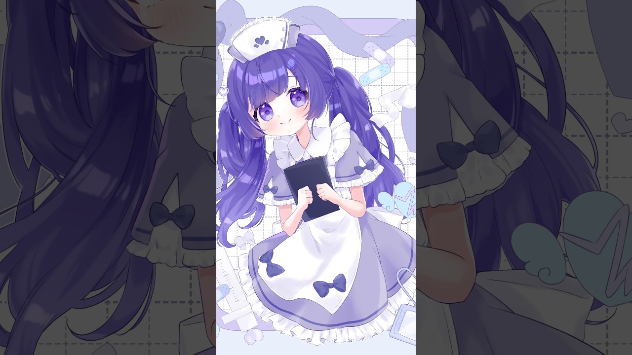 【#イラスト】✝️ハロウィンナース✝️🪽#イラストメイキング #イラストレーター #vtuber #日辻南