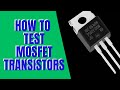 How to test mosfet transistor with multimeter #bjt  #fet #transistor