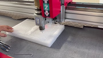 cnc oscillating knife cutting foam 70mm EPS EPE