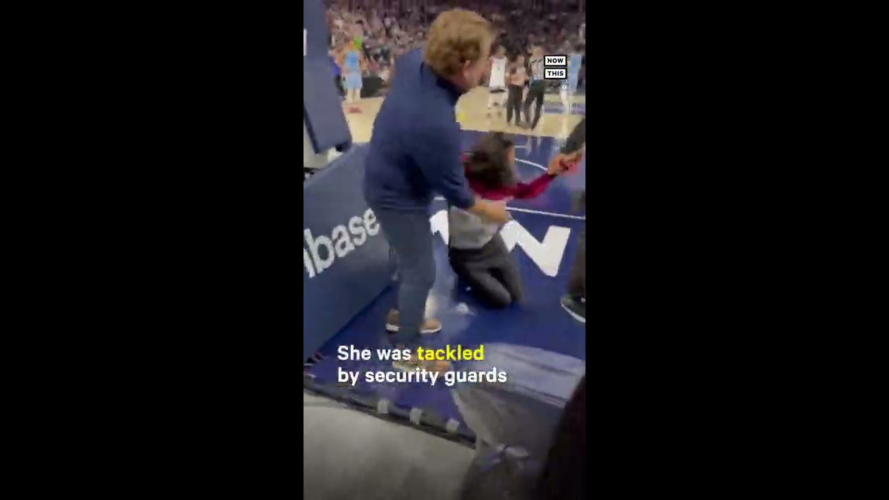 Animal Rights Protester Storms The Court During Timberwolves Game