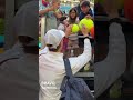 Jannik Sinner signing autographs for kids after the win vs Michelsen - ATP 1000 Miami 🦊🐬🩷