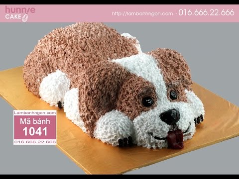 Bánh thôi nôi mẫu cún cho bé gái tuổi tuất - Tiệm bánh MiaCake Đà Nẵng