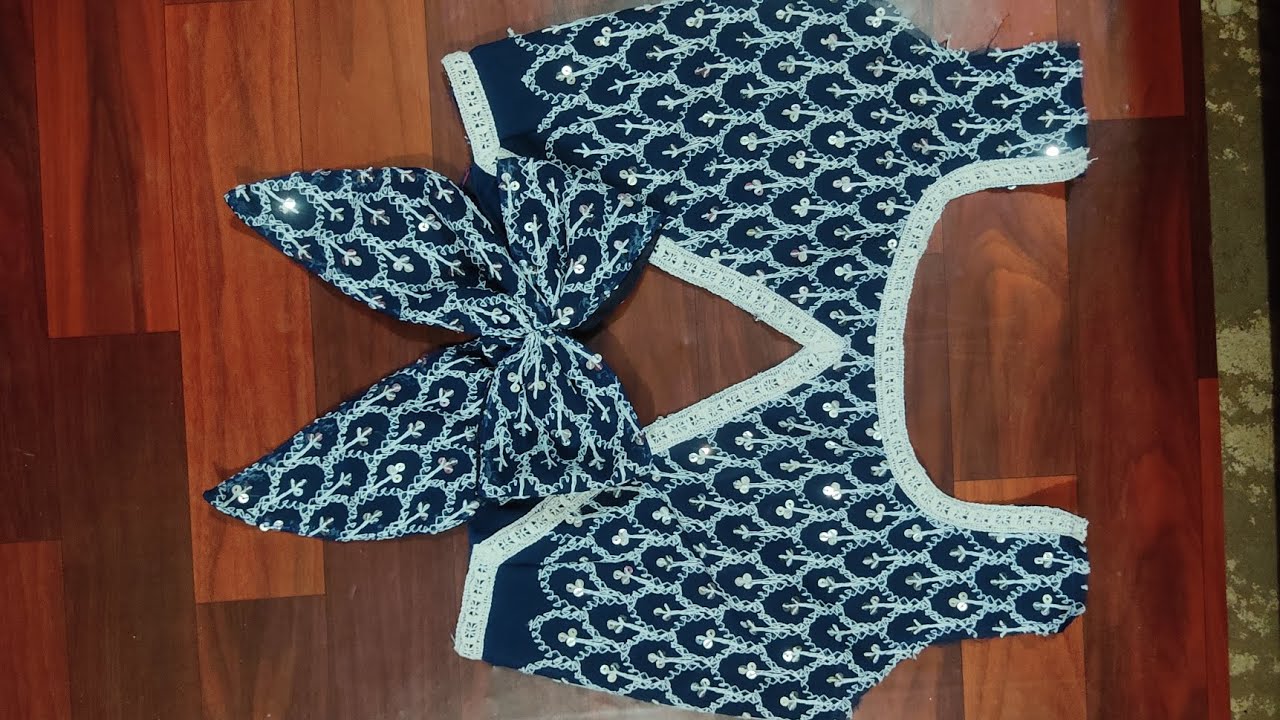 Latest and trending blouse back neck and||Blouse back neck design cutting and stitching