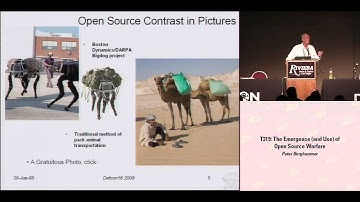DEF CON 16 Hacking Conference Presentation By Peter Berghammer - Open Source Warfare - Video and Slides