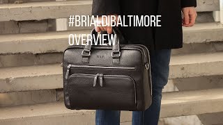 #Обзор #Мужской #деловой #сумки с #23 #карманами и #отделами #BRIALDI #Baltimore