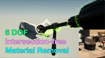 6-DOF Intersection-free Haptic Rendering with Material Removal for Hip Surgery Simulation