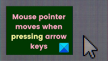 Mouse pointer moves when pressing arrow keys