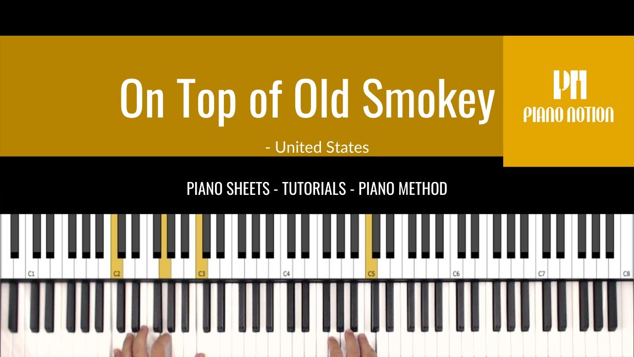 on-top-of-old-smokey-sheet-music-piano-solo-tutorial-piano-notion