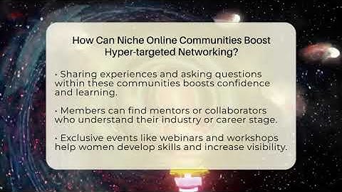 How Can Niche Online Communities Boost Hyper-targeted Networking? - Women That Network