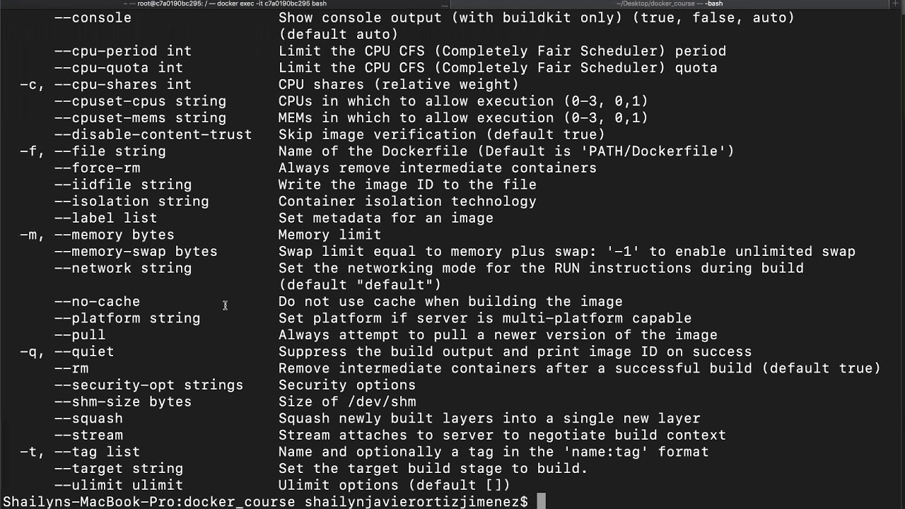 Docker course -- session 2 - YouTube