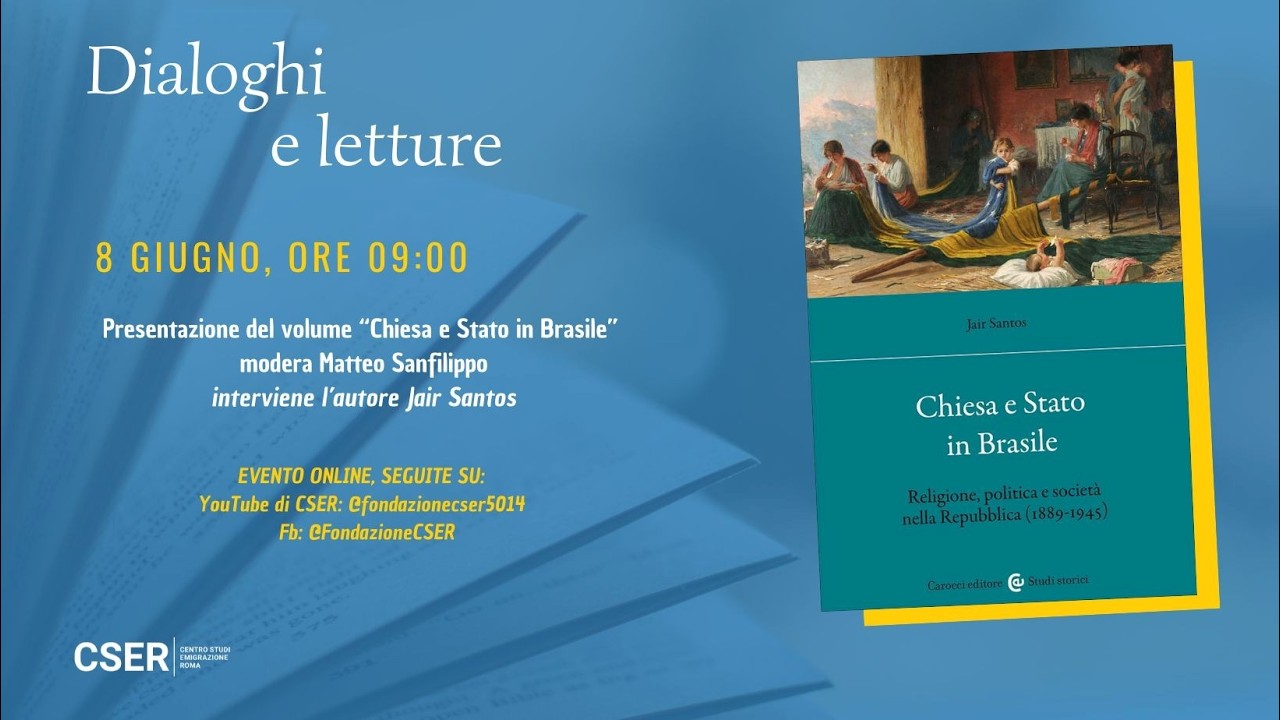 Dialoghi e Letture - 8 giugno 2026: Chiesa e Stato in Brasile