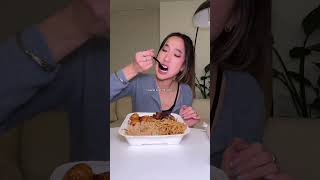 trying Panda Express ORANGE CHICKEN!! 🤤🥡🥢 #pandaexpress #orangechicken #takeout #chinesefood