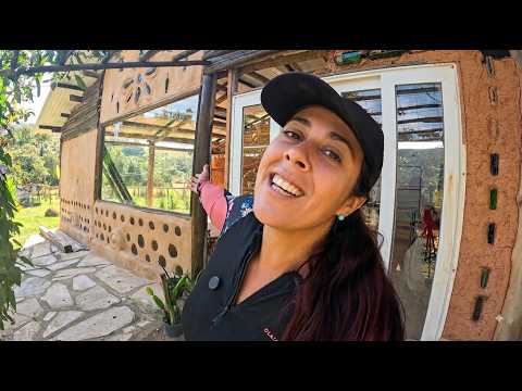 We Built the World's Most Affordable Wall (Building Our Earth House)