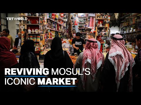 Mosul residents restore historic bazaar post-war