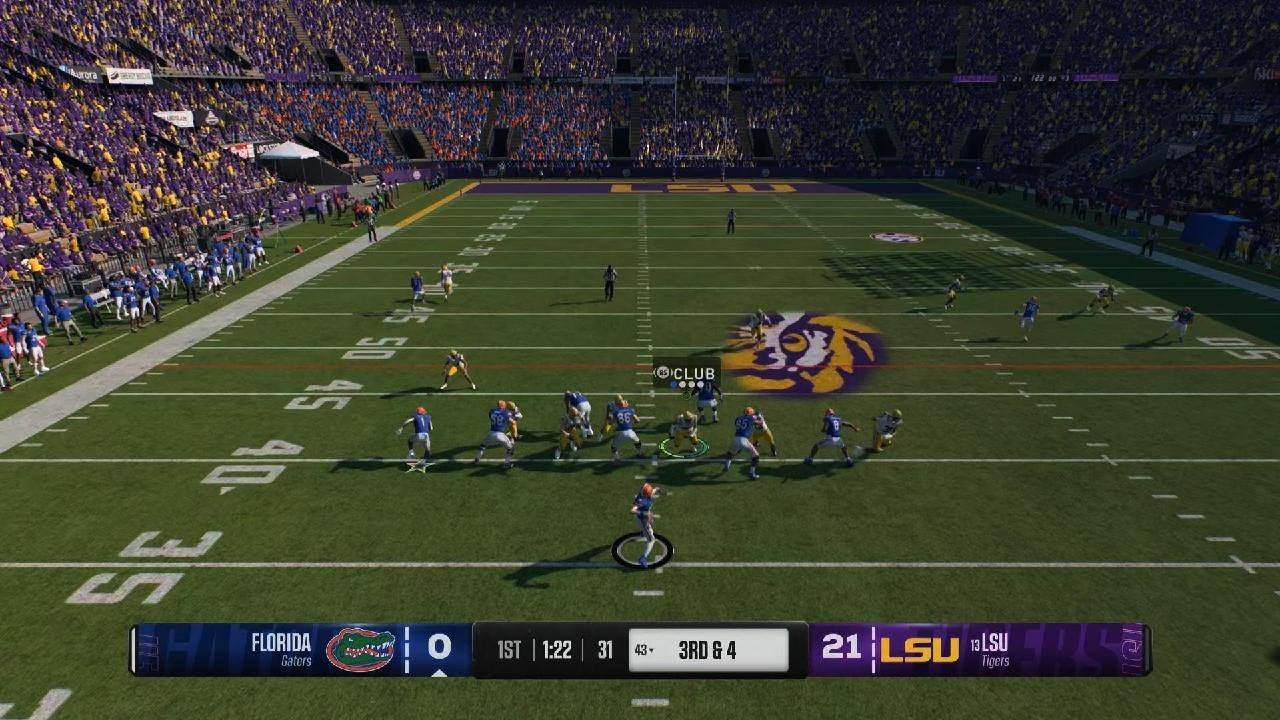 College Football 25 gameplay LSU Tigers vs Florida Gators - YouTube