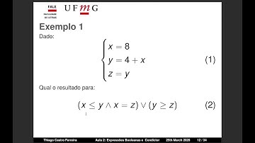 Aula 2.1: Expressões Booleanas | Introdução à Linguagem de Programação Python