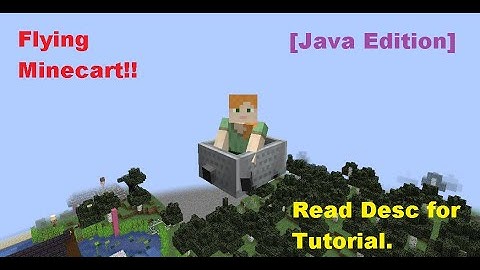 Flying minecarts in my Minecraft Server!! [Java Edition] (tutorial in desc.)