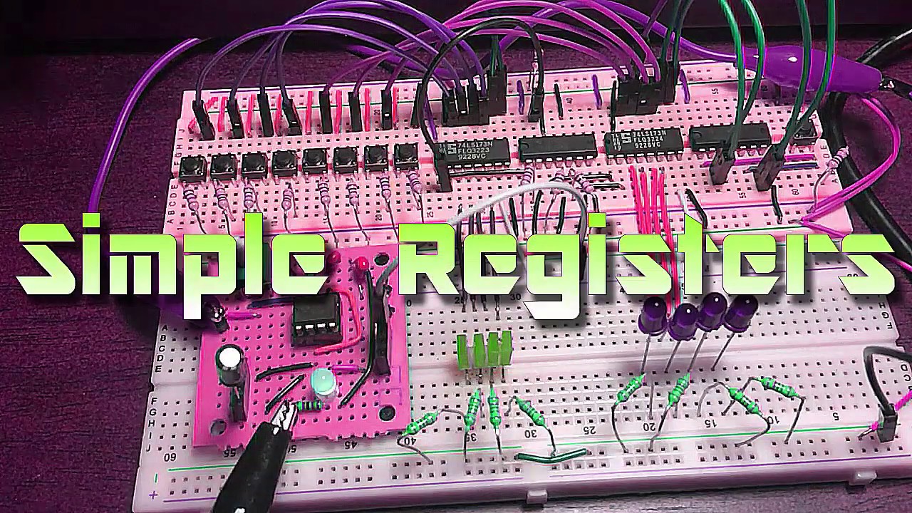 Digital Register Example Digital Computer Registers - YouTube