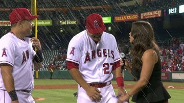TEX@LAA: Trout on three-run homer in win vs. Rangers