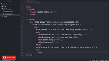 Nested Lists in Practice |Topic 58 | Learn HTML5 In Hindi-Urdu