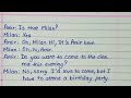 Dialogue writing