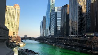 النهر الاخضر في شيكاغو? beautiful view on saint Patrick’s day (Green river)?