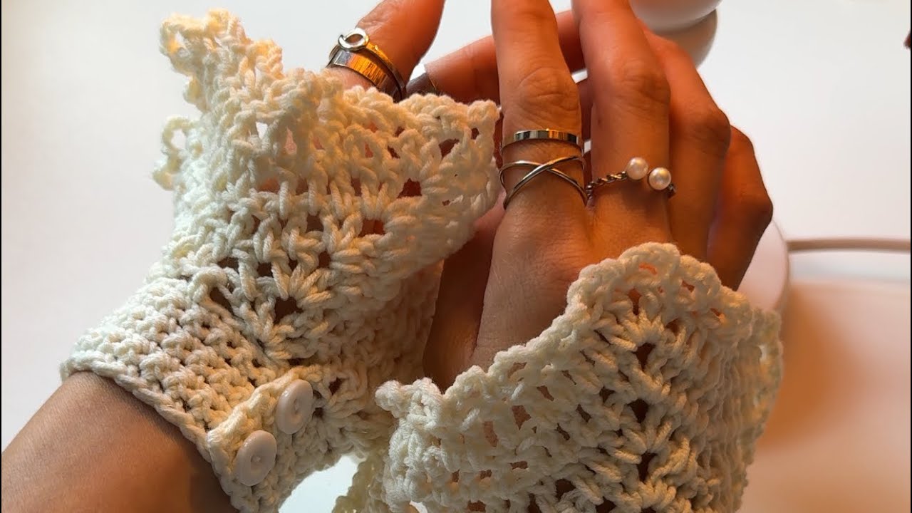 Ажурный манжет. Бесплатный мастер-класс 