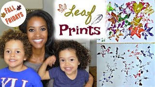 Kids DIY: Leaf Print Art | Fall Fun!