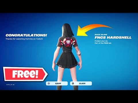 How To Get Free FNCS Hardshell Back Bling!