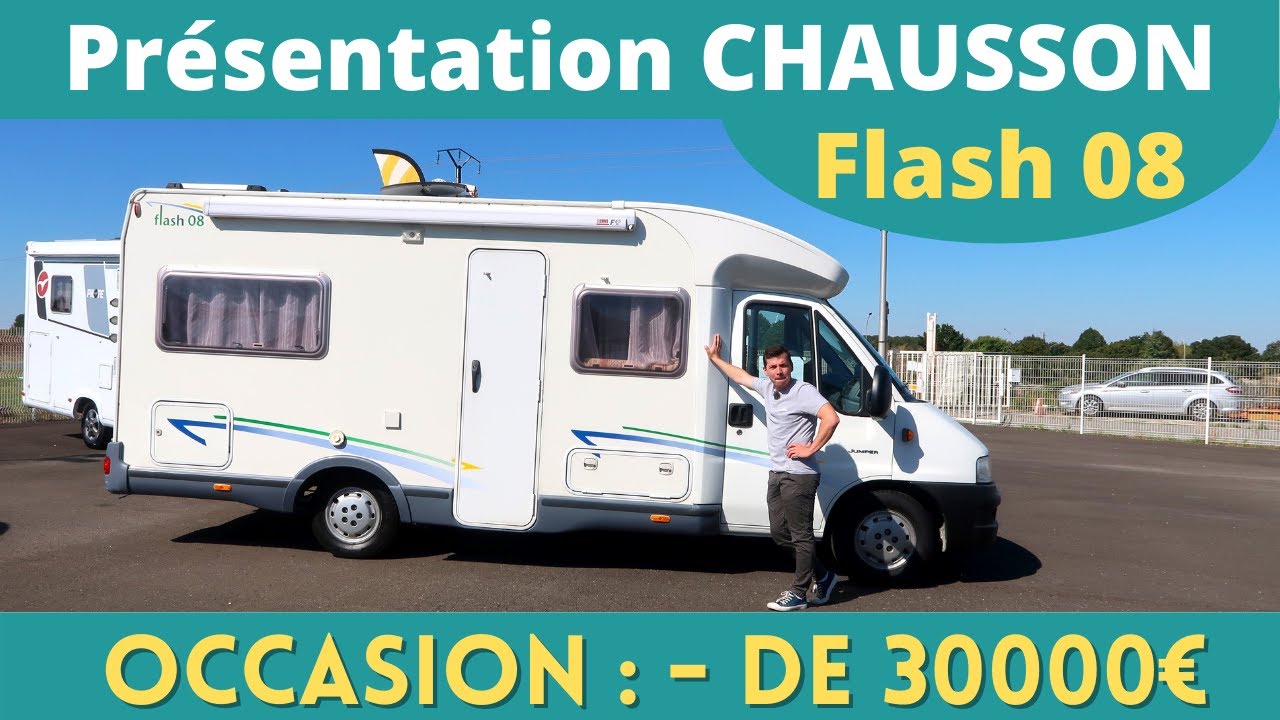 Présentation CAMPING CAR OCCASION Chausson FLASH 08 *Instant Camping-Car* -  YouTube