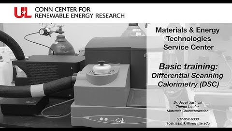 MET Basic Training: Differential Scanning Calorimetry (DSC)