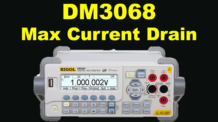 RIGOL DM3068 DMM MultiMeter MAX current drain monitoring using Math_Stat_Trend