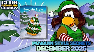 DECEMBER 2025 PENGUIN STYLE SECRETS ❄️🧣 | Club Penguin Legacy