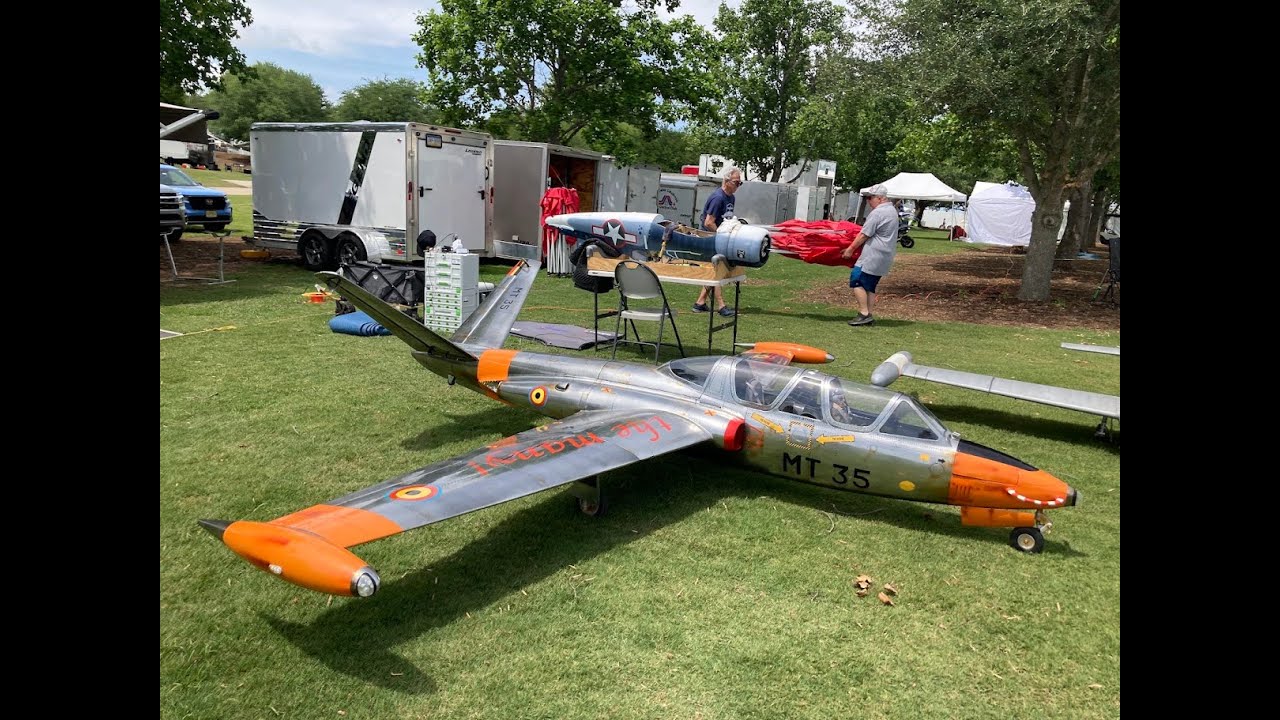 ULTRA RARE - Huge 1/3 Scale Fouga CM.170 Magister at Joe Nall 2025 Main Line