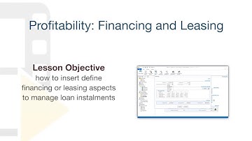 Solarius PV Tutorial - Profitability: Financing and Leasing - ACCA software
