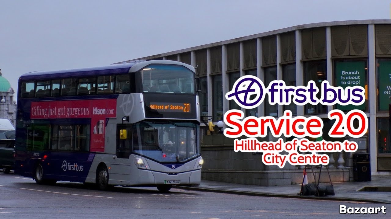 First Aberdeen Service 20 Hillhead of Seaton to City Centre • Streetdeck Repower 71017 MXZ7664