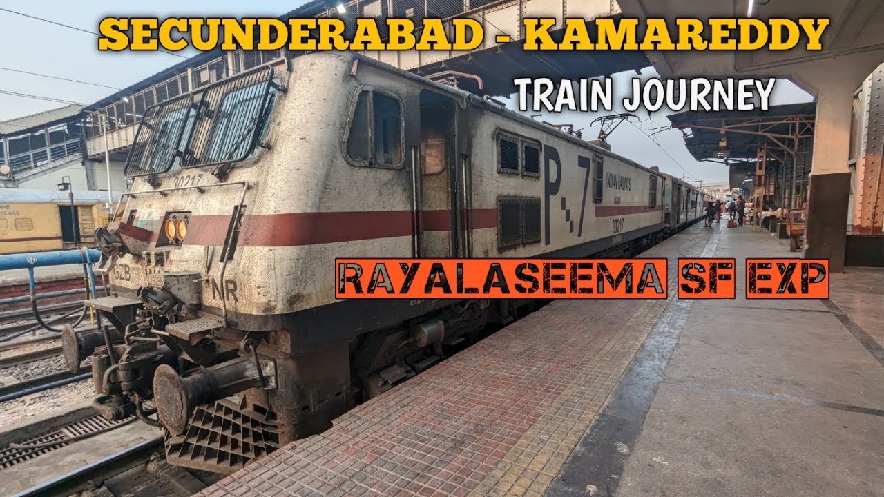 SECUNDERABAD TO KAMAREDDY JOURNEY// 12793 TIRUPATI -NIZAMABAD RAYALASEEMA SF EXP