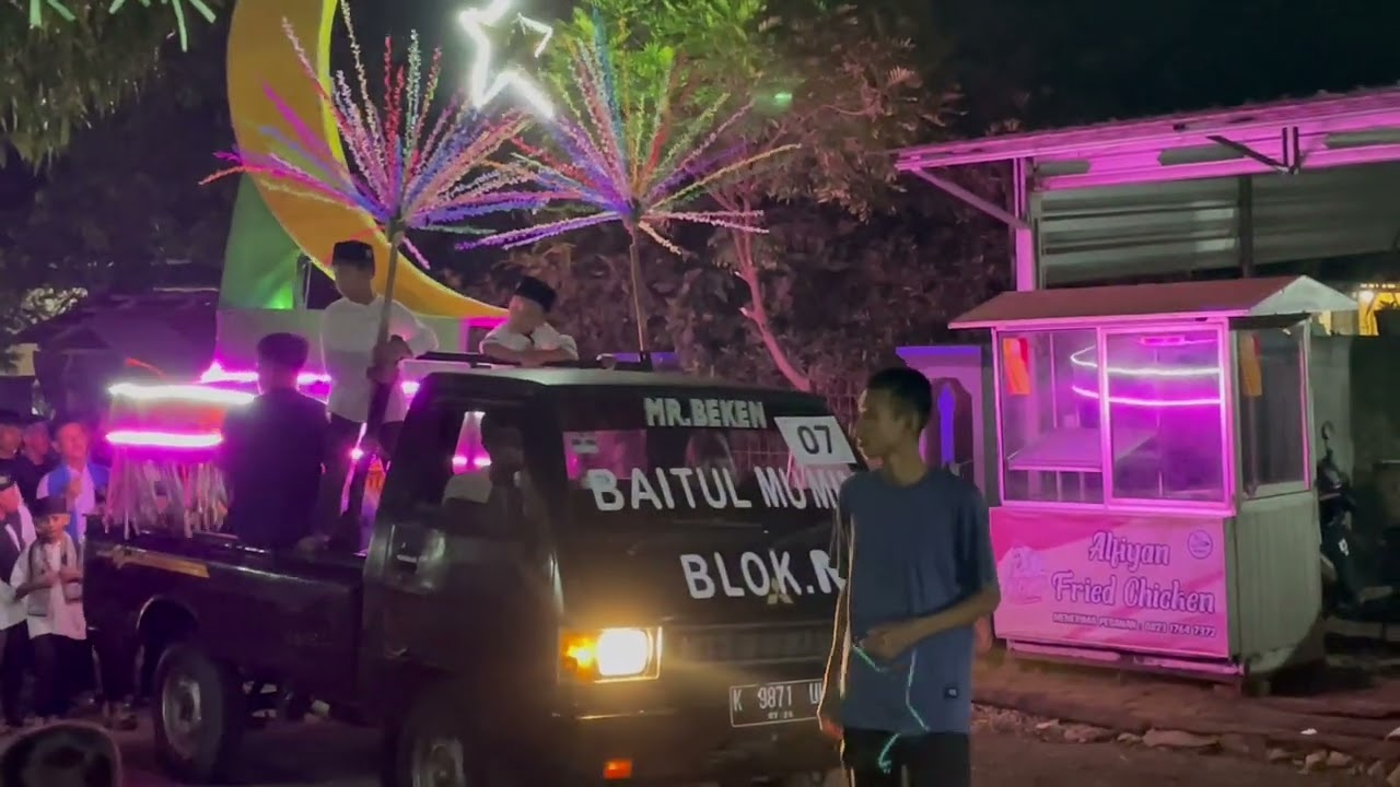 Meriahnya Takbir Keliling desa Sowan Lor Jepara pada Malam Idul Fitri 1445H (PART 1)