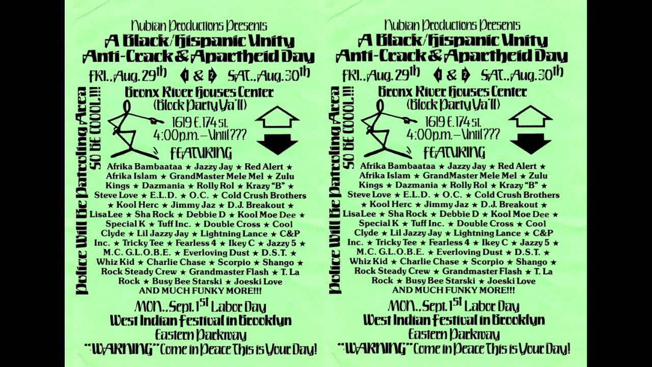 Grandmixer DST live @ The Bronx River Centre 1982