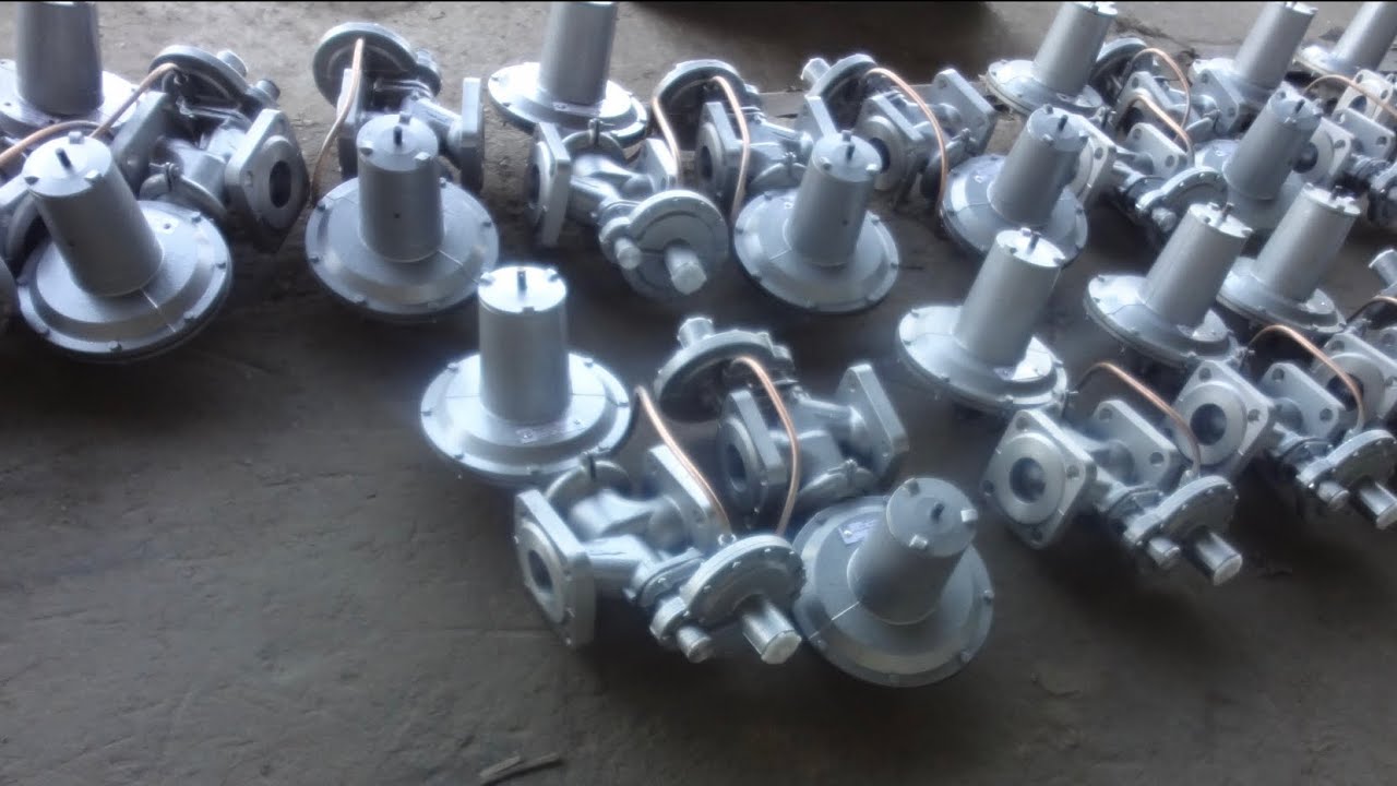 Регулятор давления газа РДНК-400 - YouTube