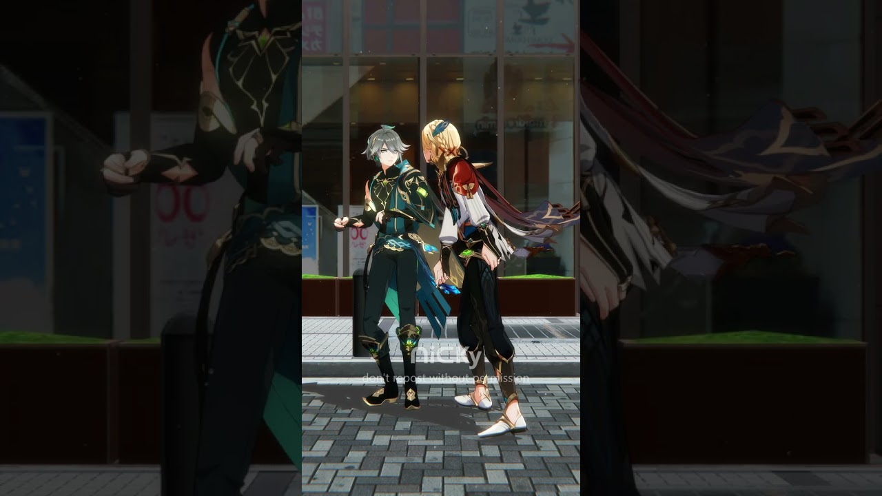 〔MMD' 原神 Genshin Impact〕Bumping into each other TikTok Trend 