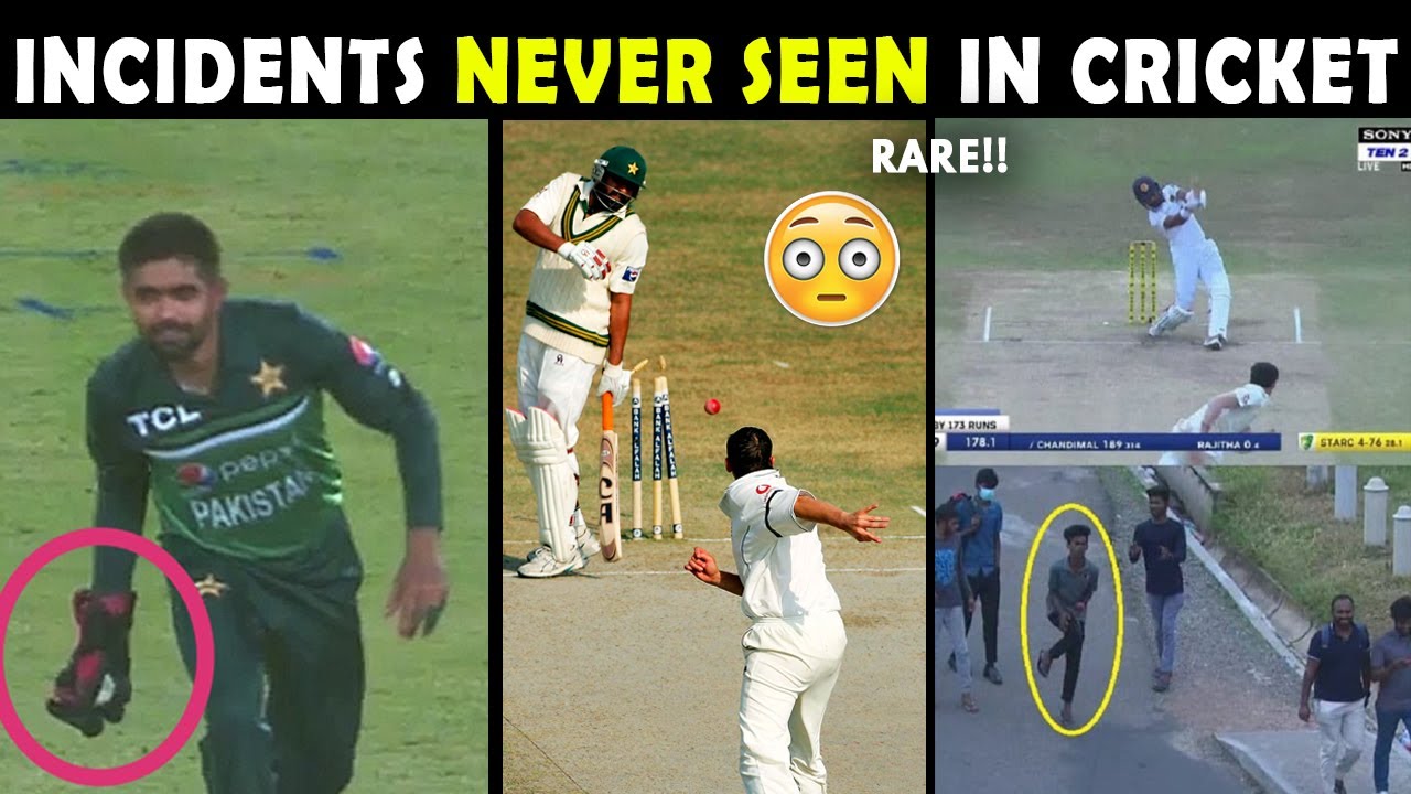 Rare & Funny Incidents In Cricket | 1 in a Million 😳 Moments in Cricket ...