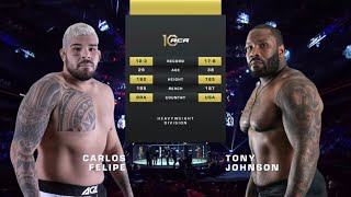 Карлос Фелипе vs. Тони Джонсон | Carlos Felipe vs. Tony Johnson | ACA 173