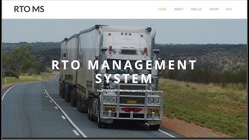 Regional Transport Office Management Website