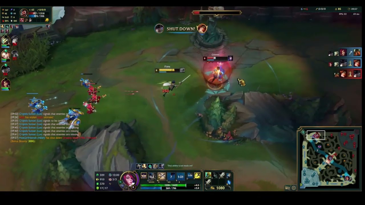 Fiora 1v1 Outplay Against Graves Top - Ultimate Spellbook